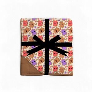Peanut Butter Jelly Time Quilted Bamboo Blanket 60x80